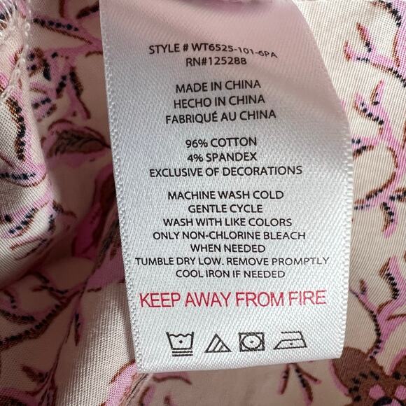 Jason WU Halter Strapless Floral Smocked Midi Dress in Pink Brown Women's Small - Picture 15 of 15